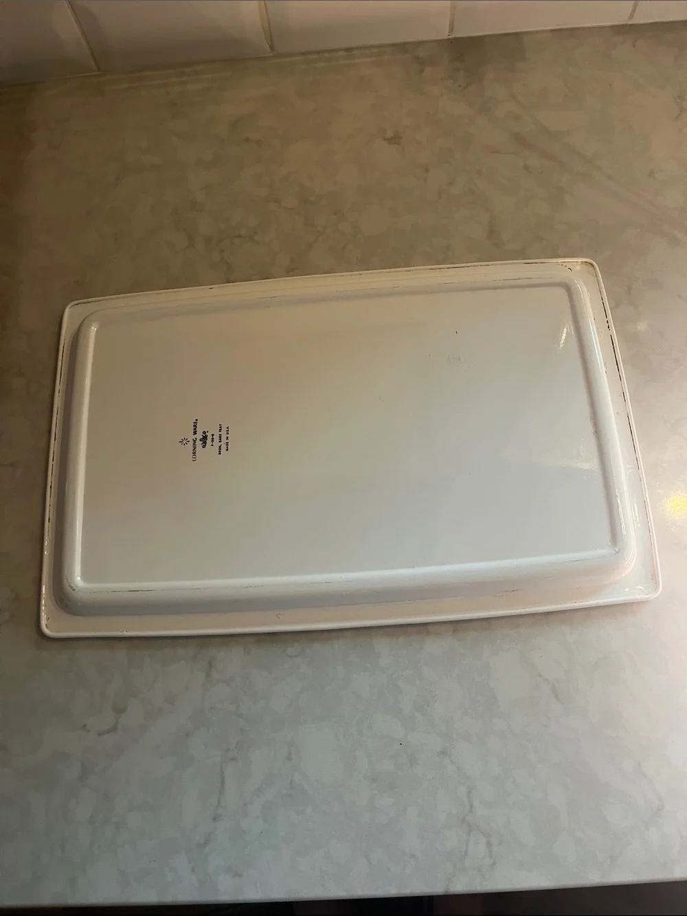 Vintage Corning Ware blue cornflower broil and bake tray P 35  B